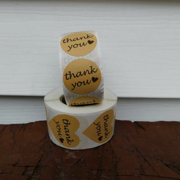 1000 Thank You Stickers PRICE IS FIRM - Picture 2 of 7